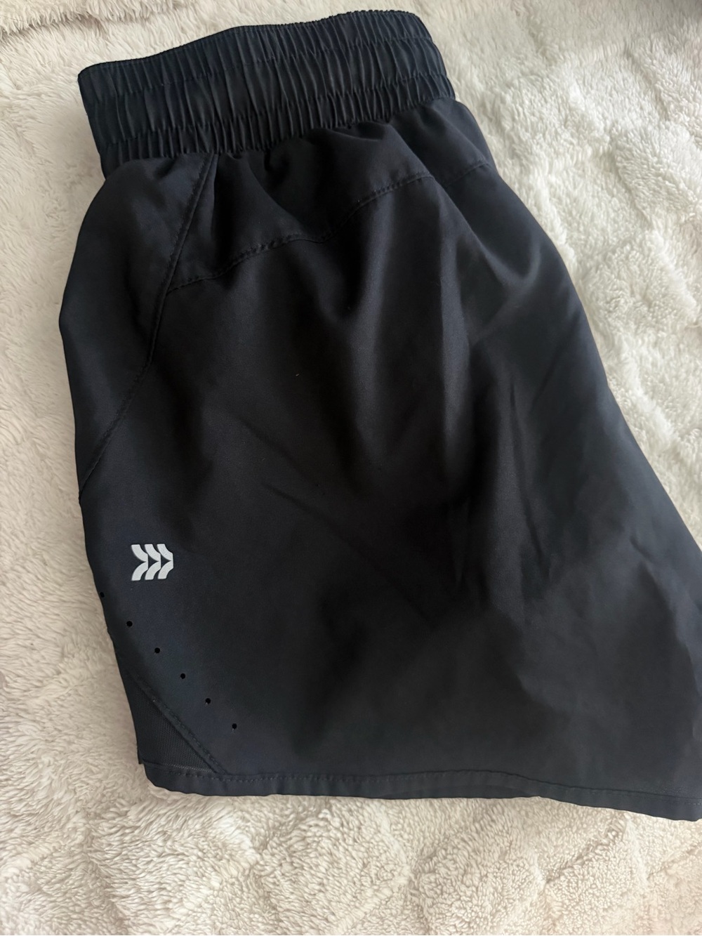 all in motion Black Athletic Shorts with Smocked Waist